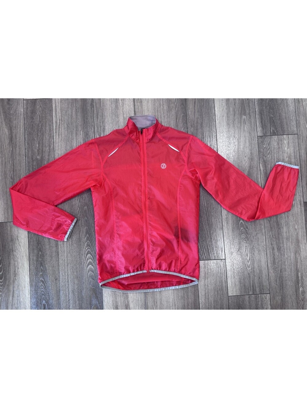 Bontrager Lightweight Packable Red Sport Wind Jacket White Men's Small  Cycling